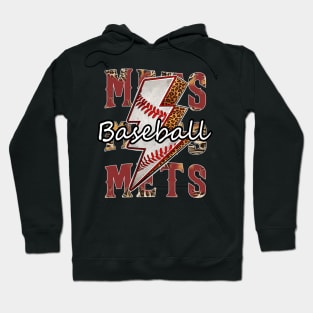 Graphic Baseball Mets Proud Name Team Vintage Hoodie